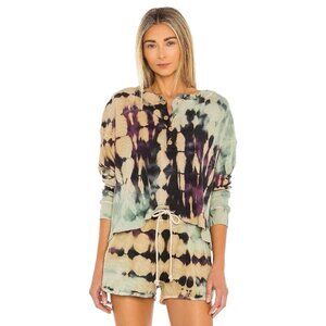 Daydreamer X Free People Tie Dye Thermal Henley